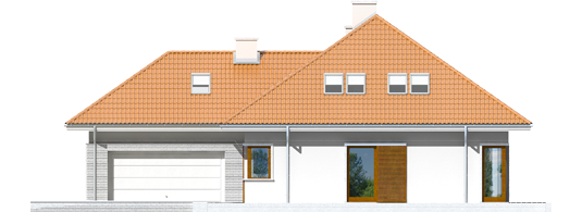 Morgan G2 - Projekt domu Morgan G2 - elewacja lewa