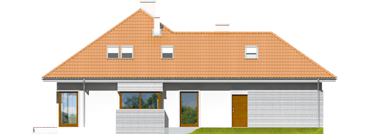 Morgan G2 - Projekt domu Morgan G2 - elewacja prawa