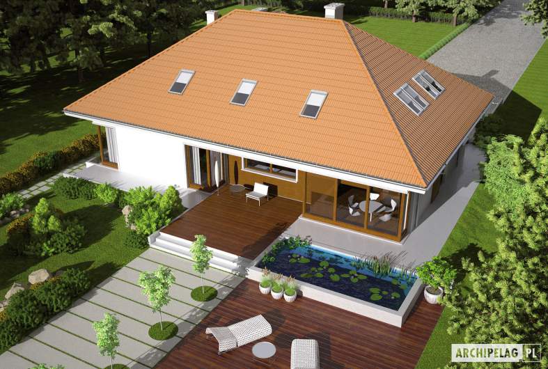 Projekt domu Morgan G2 - widok z góry