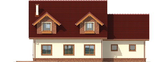 Kinia G2 - Projekt domu Kinia G2 - elewacja prawa