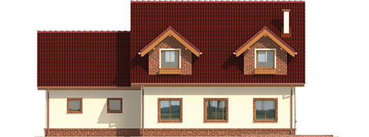 Kinia G2 - Projekt domu Kinia G2 - elewacja prawa