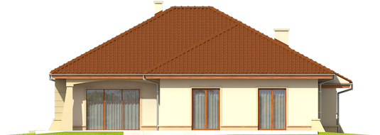 Kornelia IV G2 - Projekt domu Kornelia IV G2 - elewacja tylna