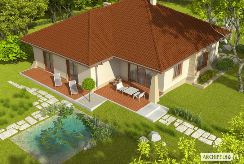 Projekt domu Kornelia IV G2 - widok z góry