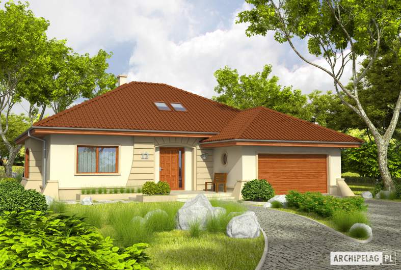 Projekt domu Kornelia IV G2 - wizualizacja frontowa