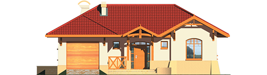 Victor G1 - Projekt domu Wiesia G1 - elewacja frontowa