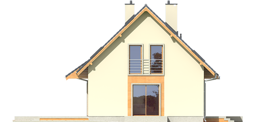 Adriana III A - Projekt domu Adriana III (wersja A) - elewacja lewa