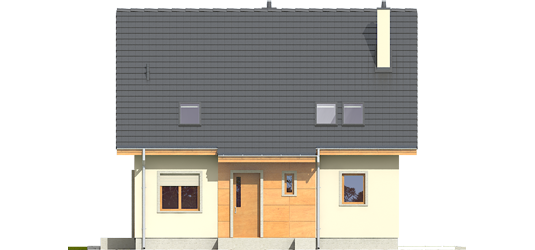 Adriana III A - Projekt domu Adriana III (wersja A) - elewacja frontowa