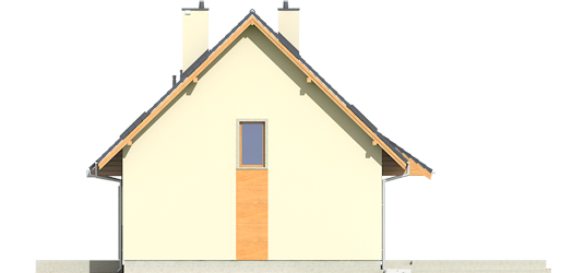 Adriana III A - Projekt domu Adriana III (wersja A) - elewacja prawa