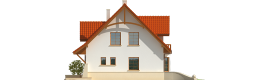 Kristine - Projekt domu jednorodzinnego Krystyna - elewacja lewa