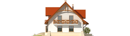 Kristine - Projekt domu jednorodzinnego Krystyna - elewacja prawa