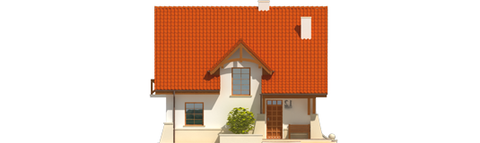 Kristine - Projekt domu jednorodzinnego Krystyna - elewacja frontowa