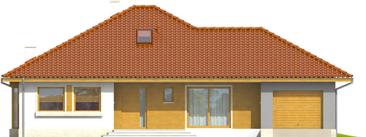 Flori III G1 - Projekt domu Flori III G1 - elewacja frontowa