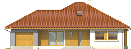 Flori III G1 - Projekt domu Flori III G1 - elewacja frontowa