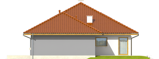 Flori III G1 - Projekt domu Flori III G1 - elewacja prawa