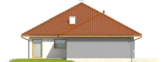 Flori III G1 - Projekt domu Flori III G1 - elewacja prawa