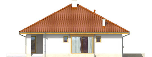 Flori III G1 - Projekt domu Flori III G1 - elewacja lewa