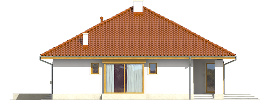 Flori III G1 - Projekt domu Flori III G1 - elewacja lewa