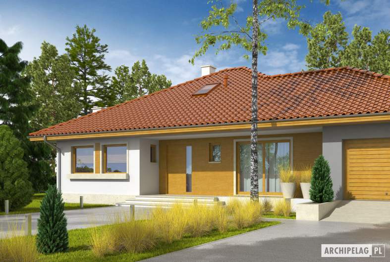 Projekt domu Flori III G1 - wizualizacja frontowa