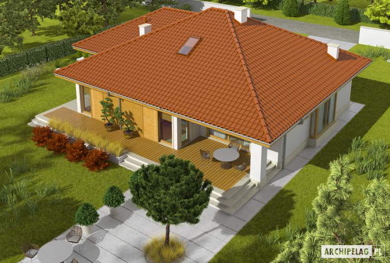 Projekt domu Flori III G1 - widok z góry