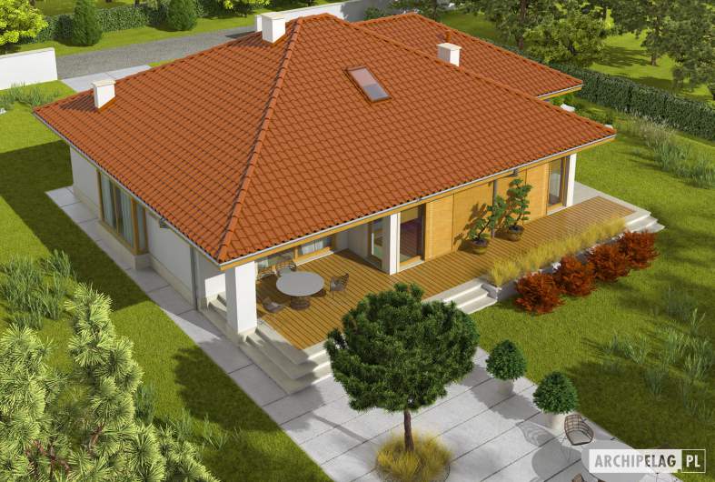 Projekt domu Flori III G1 - widok z góry