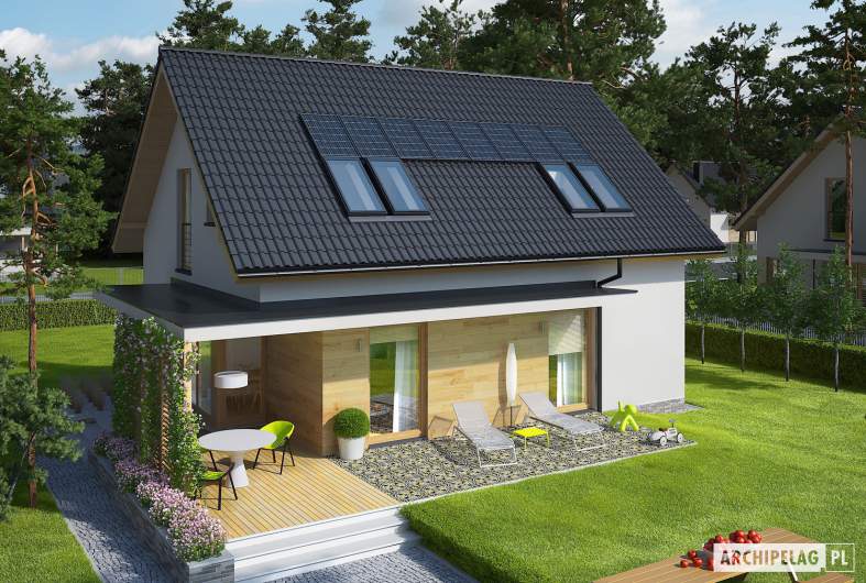 Projekt domu Lila ECONOMIC - widok z góry