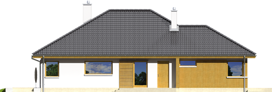 Glen - Projekty domów ARCHIPELAG - Glen - elewacja prawa