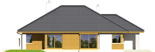 Glen - Projekty domów ARCHIPELAG - Glen - elewacja lewa