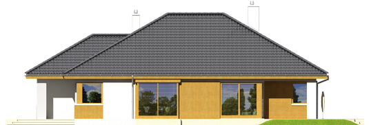 Glen - Projekty domów ARCHIPELAG - Glen - elewacja lewa