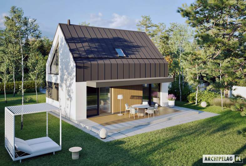 Projekt domu Mini 21 (wersja A) PLUS - Mini 21 (wersja A) PLUS - widok z góry