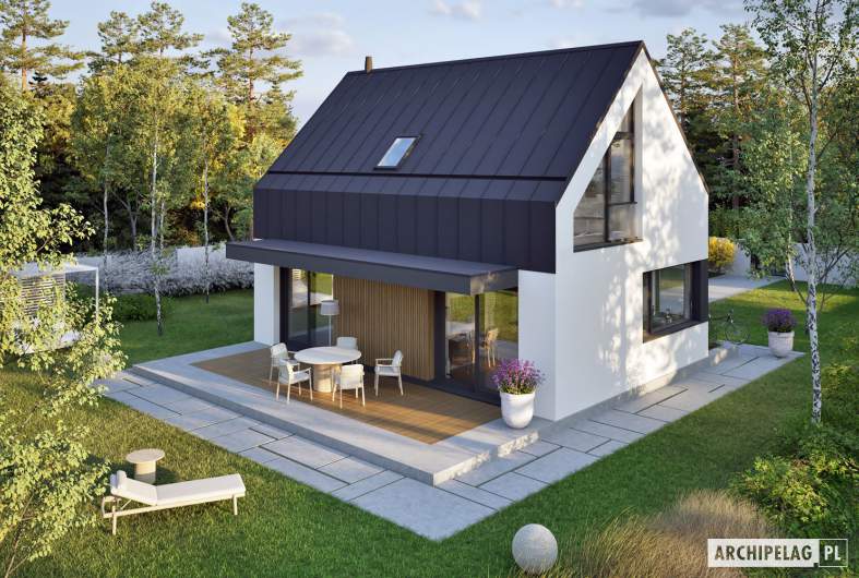 Projekt domu Mini 21 (wersja A) PLUS - Mini 21 (wersja A) PLUS - widok z góry