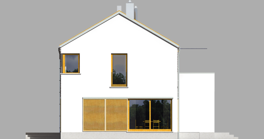 EX 1 - Projekt domu EX 1 - elewacja lewa