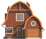 Karii G1 - Projekt domu Karii G1 - elewacja frontowa