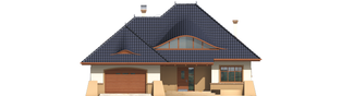 Projekt domu Klarysa G2 - elewacja frontowa