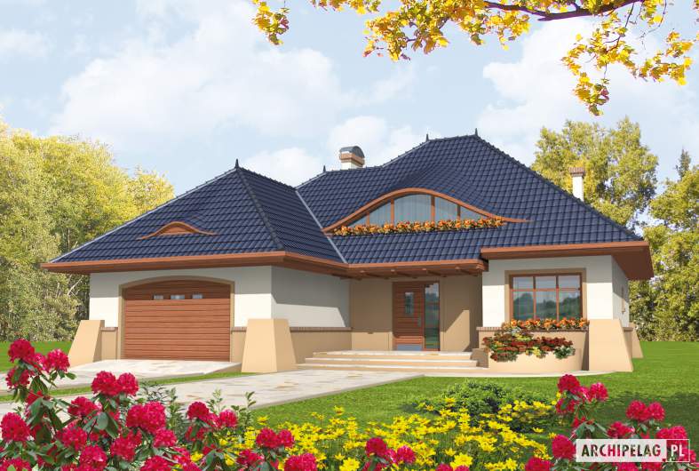 Projekt domu Klarysa G2 - wizualizacja frontowa