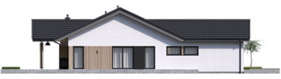 Projekt domu Simon IV G2 ENERGO PLUS - elewacja lewa