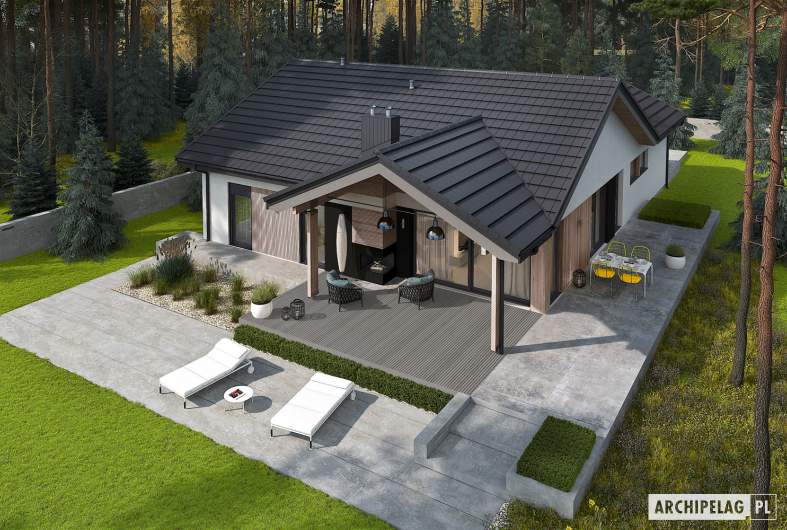Projekt domu Simon IV G2 ENERGO PLUS - widok zgóry