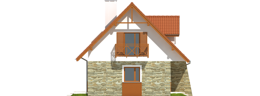 Anulla - Projekt domu Anulka - elewacja lewa