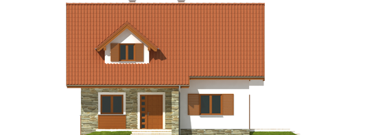 Anulla - Projekt domu Anulka - elewacja frontowa