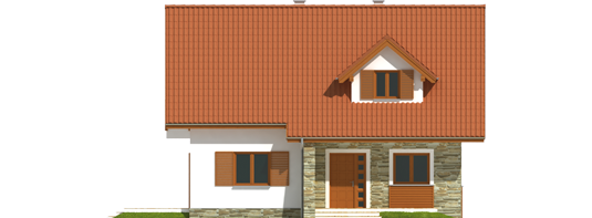 Anulla - Projekt domu Anulka - elewacja frontowa