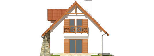 Anulla - Projekt domu Anulka - elewacja prawa