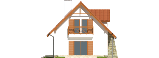 Anulla - Projekt domu Anulka - elewacja prawa