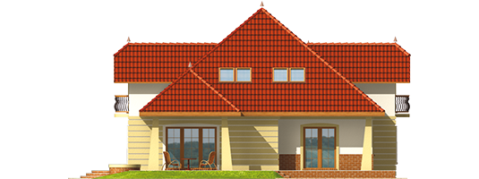 Anabell G2 - Projekt domu Anabell G2 - elewacja tylna