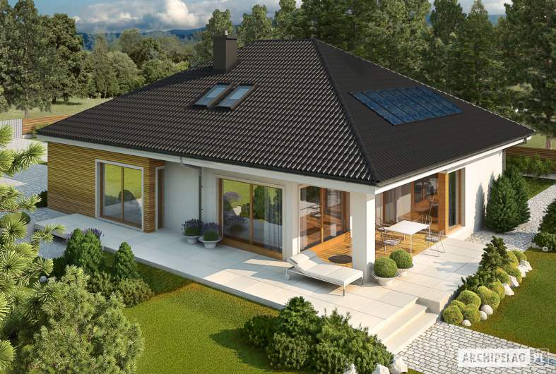 Projekt domu Liv 3 G2 - widok z góry