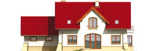 Gertruda G2 - Projekt domu Gertruda G2 - elewacja tylna