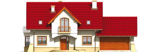 Gertruda G2 - Projekt domu Gertruda G2 - elewacja frontowa