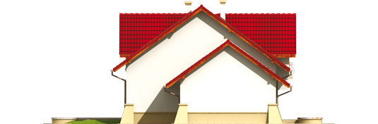 Gertruda G2 - Projekt domu Gertruda G2 - elewacja lewa