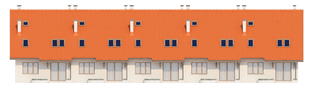 Projekt domu Rozanna II G1 - elewacja tylna