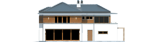 Leonardo G2 - Projekt domu Leonardo G2 - elewacja tylna