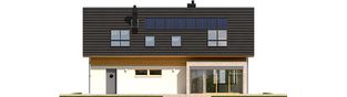 Projekt domu Benjamin II G2 ENERGO - elewacja tylna