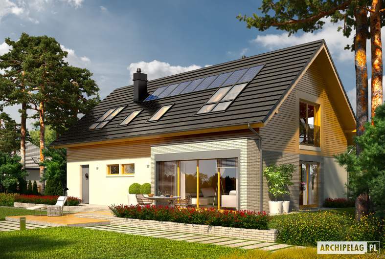 Projekt domu Benjamin II G2 ENERGO - Benjamin II G2 ENERGO - wizualizacja ogrodowa